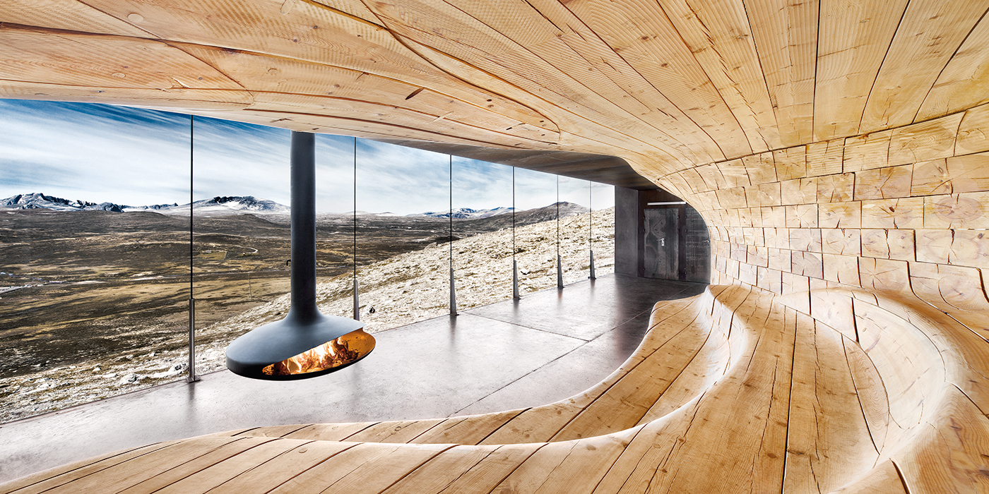 Gyrofocus by Focus Fires | Suspended Rotating Fireplace