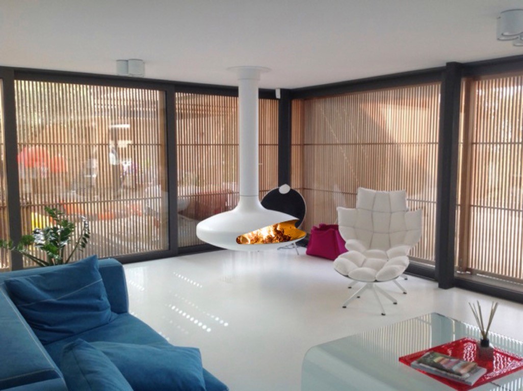 Gyrofocus by Focus Fires | Suspended Rotating Fireplace