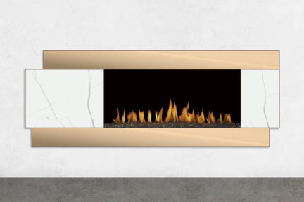 H Series by European Home | Modern Linear Gas Fireplace | Vent Free The H Series linear gas fireplace is ventless and features a contemporary trimless open-front style. Available in three sizes (42