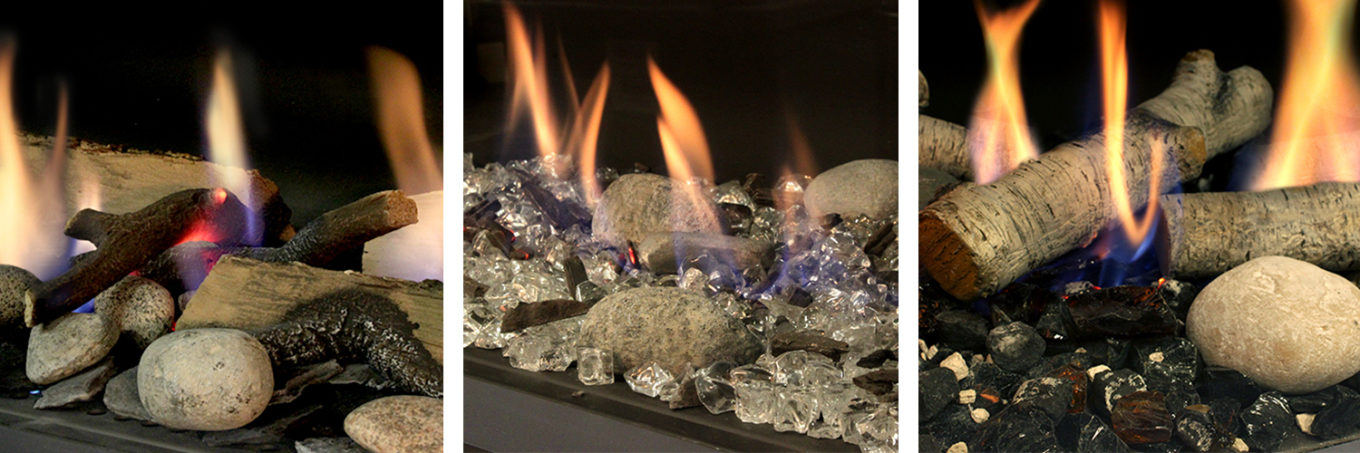 crystal and log burning sets
